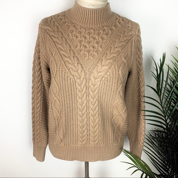 Philosophy Cable Knit Mock Neck Sweater - Picture 2 of 6